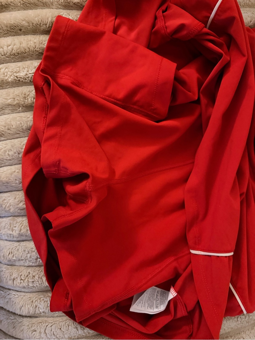 Old Navy Red Swim Dress with White Piping - Picture 2 of 2